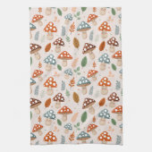 Pilz, Herbstblätterung, Naturschutz Geschirrtuch (Vertikal)