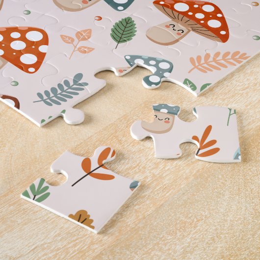 Pilz, Herbstblätterung, Naturschutz Puzzle (Seite)