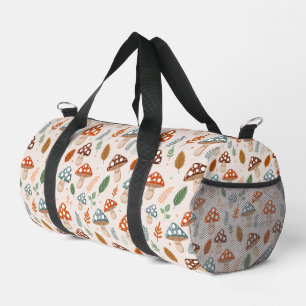 Pilz, Herbstlaub, Naturmuster  Duffle Bag
