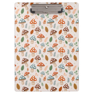 Pilz, Herbstlaub, Naturmuster  Klemmbrett