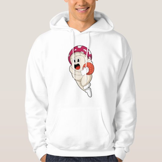 Pilz im Basketballsport Hoodie (Vorderseite)