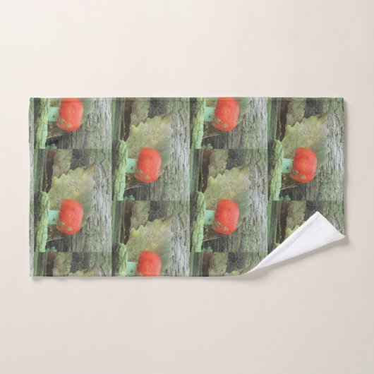 Pilz im Holz Badhandtuch Set (Handtuch)