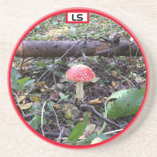 Pilz im Wald LS Sandstone Untersetzer