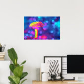 Pilz in den Lichtern Poster (Heimbüro)