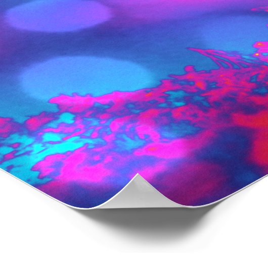 Pilz in den Lichtern Poster (Ecke)