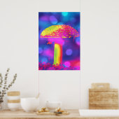 Pilz in den Lichtern Poster (Küche)