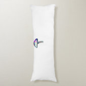 Pilz in weißen Trippy-Psychedelic-Farben Seitenschläferkissen (Vorderseite Vertikal)