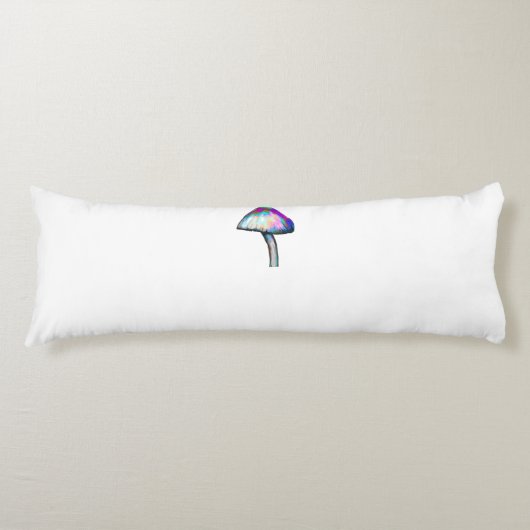 Pilz in weißen Trippy-Psychedelic-Farben Seitenschläferkissen (Vorderseite)