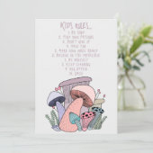 Pilz-Jäger-Pilz- und Kinderregulierung Dankeskarte (Stehend Vorderseite)