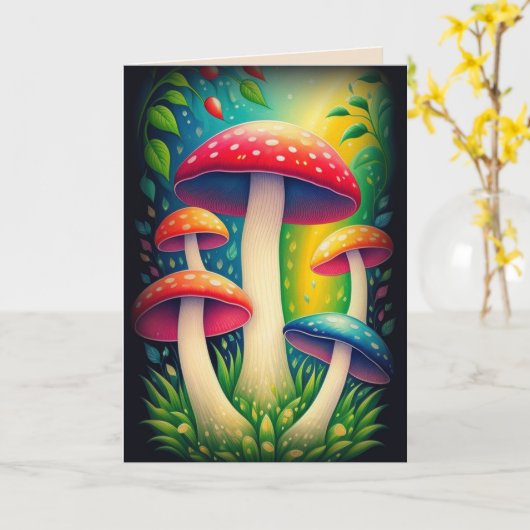 Pilz Karte (Gelbe Blume)