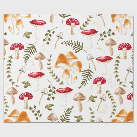 Pilz| Kernästhetik| Wasserfarbe Geschenkpapier (Flach)