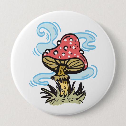 Pilz-Knopf Button (Vorderseite)