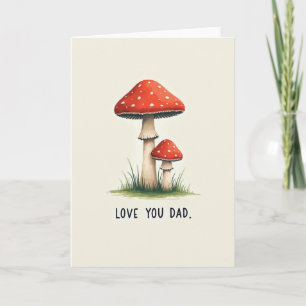 Pilz Liebe dich Papa Karte