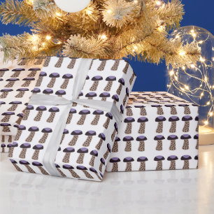 Pilz Lila Pilz Geschenkpapier