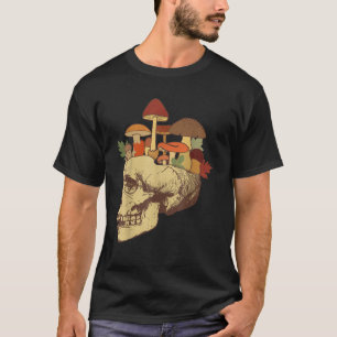 Pilz Magie Psilocybin Pilze Totenkopf Gesicht Hipp T-Shirt