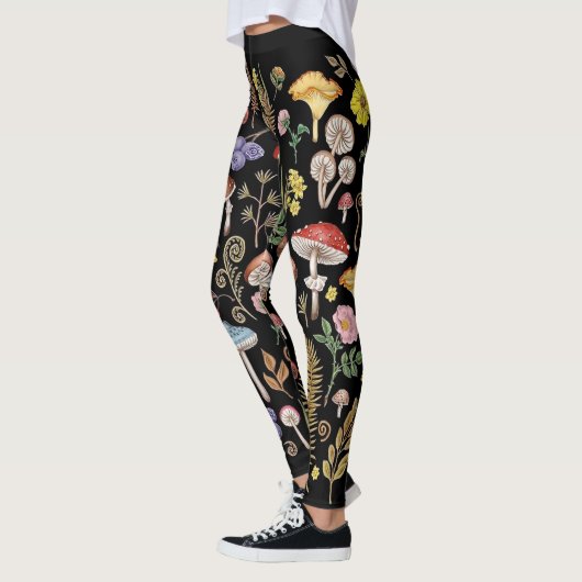 Pilz, Magisches Pilz, Naturschaum Leggings (Links)