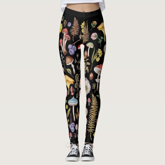 Pilz, Magisches Pilz, Naturschaum Leggings (Vorderseite)