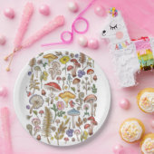 Pilz, Magisches Pilz, Naturschaum Pappteller (Party)