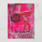 Pilz-Mann Mixed Media Collage Postkarte (Vorderseite)