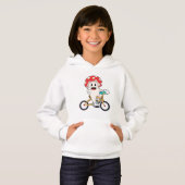 Pilz mit Fahrrad.PNG Hoodie (Vorne ganz)