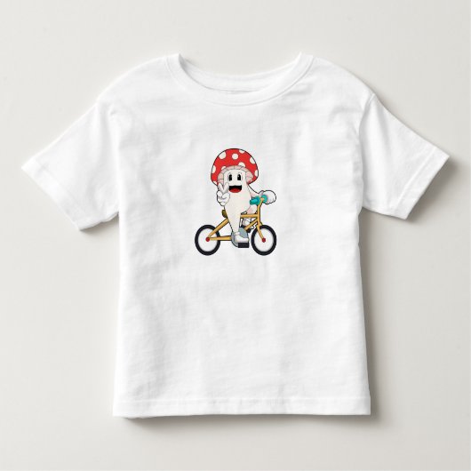 Pilz mit Fahrrad.PNG Kleinkind T-shirt (Vorderseite)