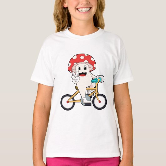 Pilz mit Fahrrad.PNG T-Shirt (Vorderseite)