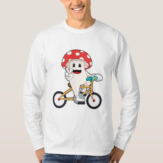 Pilz mit Fahrrad.PNG T-Shirt (Vorderseite)