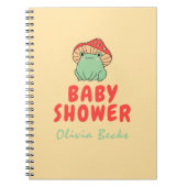 Pilz mit Frog Baby Dusche Notizblock (Vorderseite)