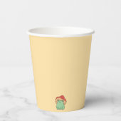 Pilz mit Frog Baby Dusche Pappbecher (Rückseite)