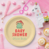 Pilz mit Frog Baby Dusche Pappteller (Party)