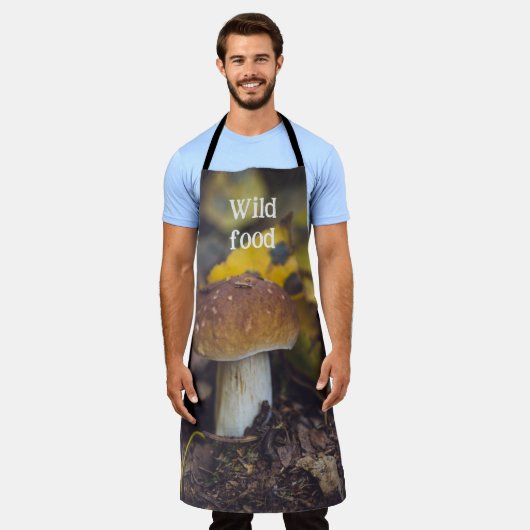 Pilz mit gelben Blätter Schürze (Getragen)