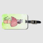 Pilz mit Schnecke Gepäckanhänger (Vorderseite (Horizontal))