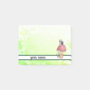 Pilz mit Schnecke Post-it Klebezettel