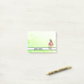 Pilz mit Schnecke Post-it Klebezettel (Auf Schreibtisch)