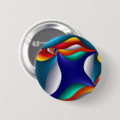 Pilz, modern und zeitgenössische Kunst Button (Vorne & Hinten)