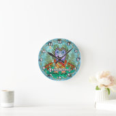 Pilz-Monster Runde Wanduhr (Zuhause)