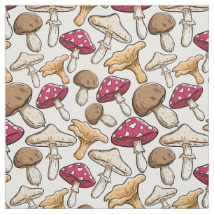 Pilz-Mustergewebe Stoff
