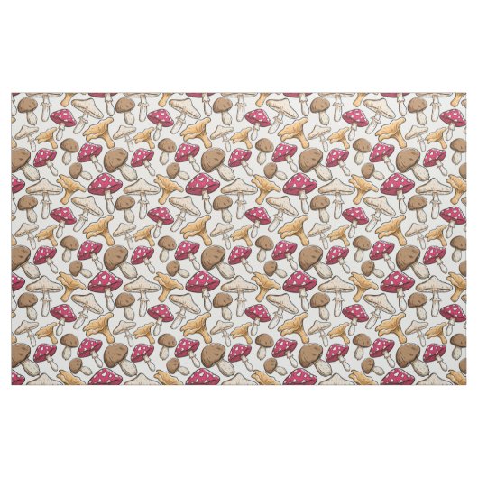Pilz-Mustergewebe Stoff (Fat Quarter (45,7 x 55,9 cm))