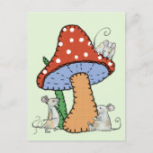 Pilz nähen postkarte (Vorderseite)