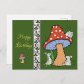 Pilz nähen postkarte (Vorne/Hinten)