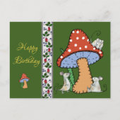 Pilz nähen postkarte (Vorderseite)