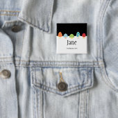 Pilz-NamensAbzeichen-Knopf Button (Beispiel)