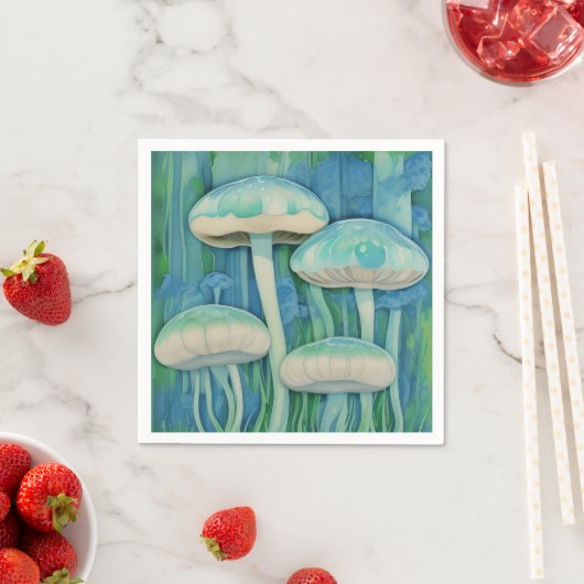 Pilz oder Quallen? Serviette (Beispiel)