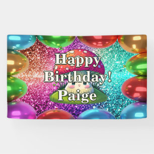 Pilz Persönlicher Charakter Geburtstag Banner