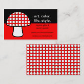 Pilz-Polka-Gewohnheit Visitenkarte (Vorne/Hinten)