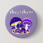 Pilz-Pronomen Button (Vorderseite)