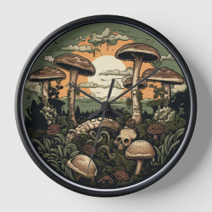 Pilz-Punk-Wald Uhr