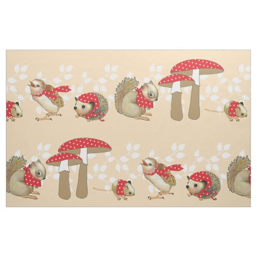 Pilz-Punkt dito Stoff (Fat Quarter (45,7 x 55,9 cm))