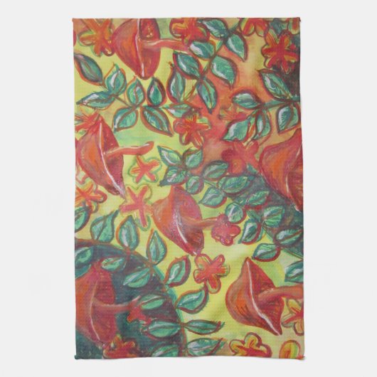 Pilz-Retro Küchentuch (Vertikal)