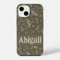 Pilz-Salbei-Grün-Wald-Design Funky Boho
